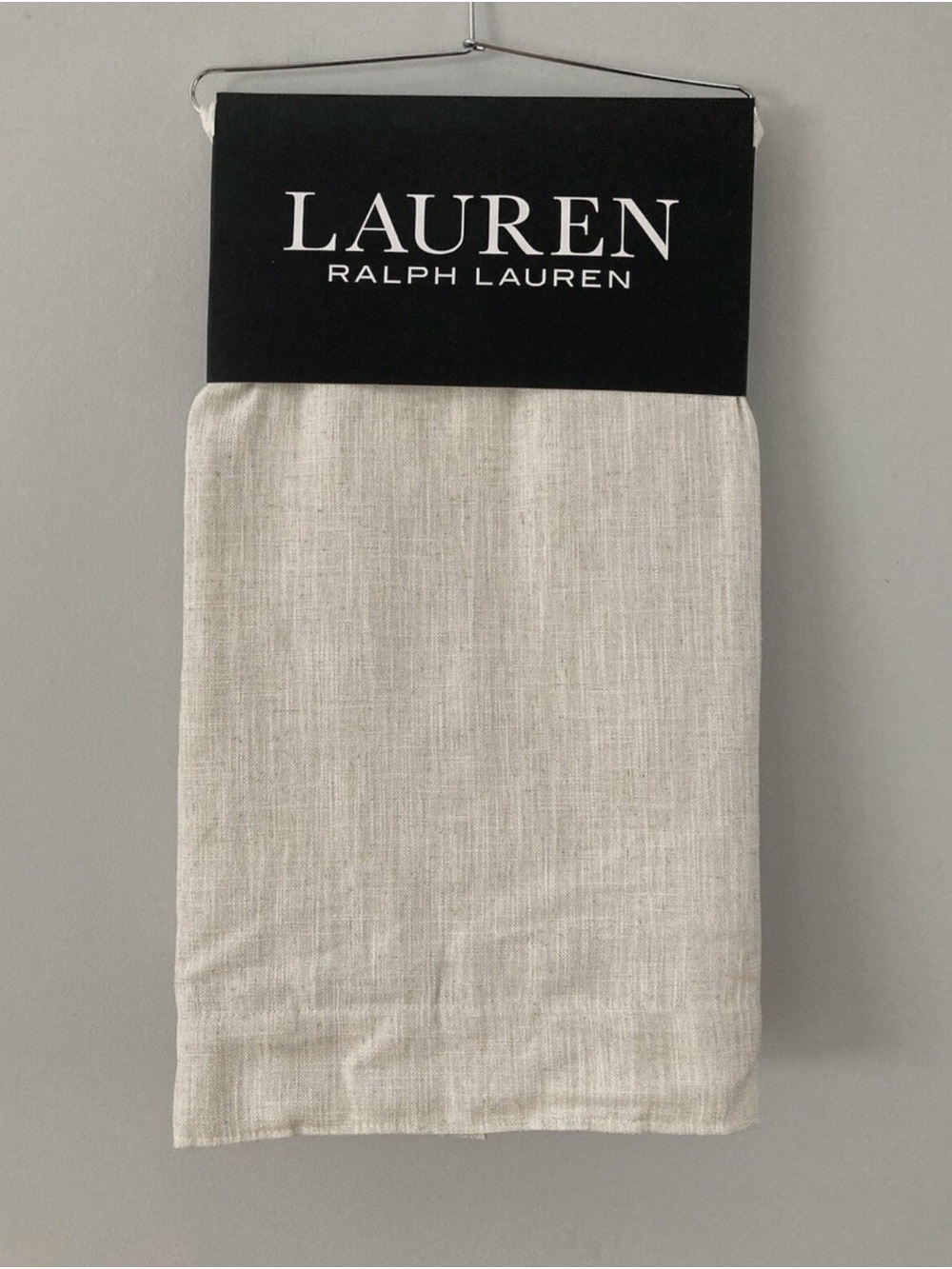 Lauren Ralph Lauren Neutral Linen-Texture Curtain Panel